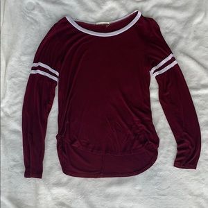 Maroon cotton tee